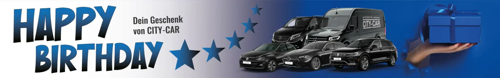 City-Car Autovermietung - sichere dir deinen Geburtstagsrabatt